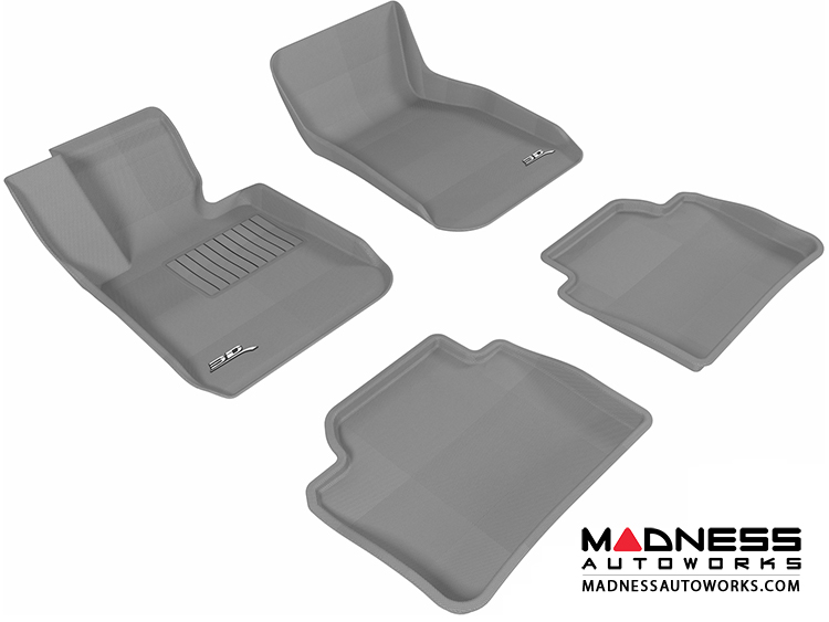 BMW 3 Series (F30) Floor Mats (Set of 4) - Gray by 3D MAXpider